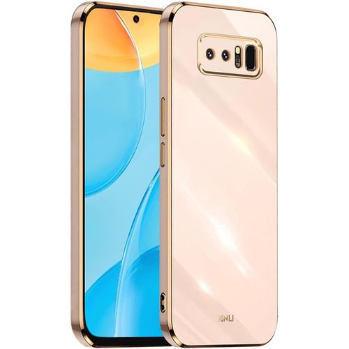 Cadre Galvanisé Coque Pour Samsung Galaxy Note8 6.3"" Inches Etui De Protection En Silicone Tpu - Rose