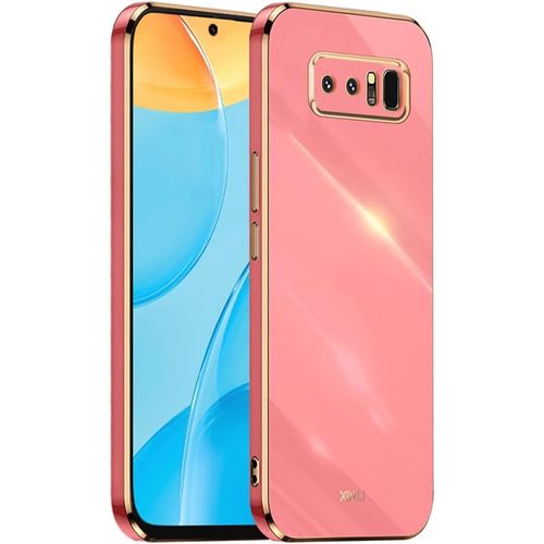 Cadre Galvanisé Coque Pour Samsung Galaxy Note8 6.3"" Inches Etui De Protection En Silicone Tpu - Rouge