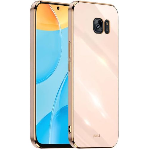 Cadre Galvanisé Coque Pour Samsung Galaxy S7 5.1"" Inches Etui De Protection En Silicone Tpu - Rose