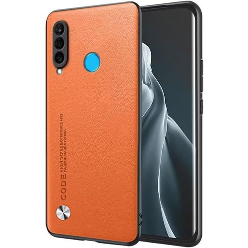 Coque De Téléphone Pour Huawei P30 Lite 6.15"" Inches , Etui En Cuir De Style Business - Orange