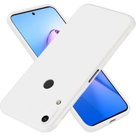 Coque Pour Huawei Y6 2019 / Y6 Pro 2019 / Honor 8a / Y6s 2019 6.09"" Inches , Étui En Silicone Tpu Souple - Céramique Blanche