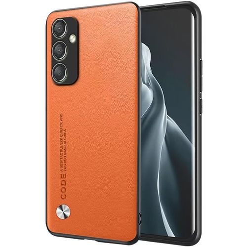 Coque De Téléphone Pour Samsung Galaxy A25 5g 6.5"" Inches , Etui En Cuir De Style Business - Orange
