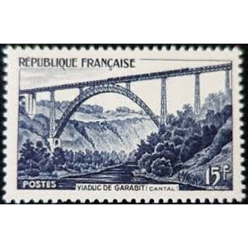 Viaduc De Garabit Année 1952 N° 928 Yvert Et Tellier Luxe