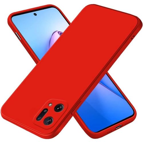 Coque Pour Oppo Find X5 6.55"" Inches, Étui En Silicone Tpu Souple-Rouge De Chine