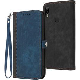 Coque Cuir Pour Huawei Y6s 2019,Etui En Cuir Pour Téléphone Portable Coque Pour Huawei Y6 2019 Mrd-Lx1f Mrd-Lx1 Mrd-Lx3 Mrd-Lx1n Coque Housse Etui Blue