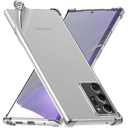 Coque Pour Samsung Galaxy Note20 Ultra 4g 5g Etui Housse Silicone Slim Coins Rebords Renforcés Invisible Antichoc Transparent Phone: 164.8 X 77.2 X 8.1 Mm 6.9''