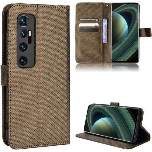 Coque Cuir Pour Xiaomi Mi 10 Ultra 5g Coque Housse Etui Cover,Coque Pour Xiaomi Mi 10 Ultra 5g M2007j1sc Coque Etui En Cuir Pu Pour Téléphone Portable Brown