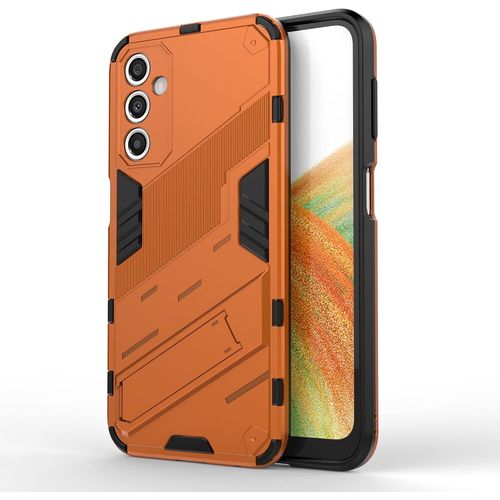 Coque Pour Samsung Galaxy A24 4g Avec Support Invisible Qualité Militaire Anti-Chute Protection Fonction De Support De Voiture Magnétique Étui Pc Et Tpu, Orange