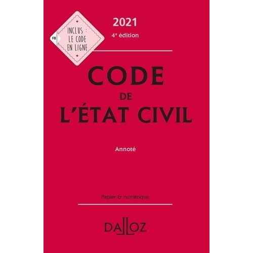 Code De L'état Civil Annoté