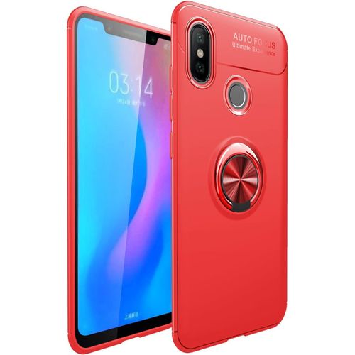 Coque Pour Honor 8x Max, Un Support De Bague En Anneau Avec Une Rotation De 360 Degrés, Anti-Choc, Souple, Etui Housse Case Pour Honor 8x Max -Rouge