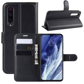 Coque Pour Xiaomi Mi 9 Pro, Pu Cuir+Tpu Coquille Fente Pour Carte Fonction Stand Fermeture Magnétique Etui Pour Téléphone Portable Pour Xiaomi Mi 9 Pro -Noir