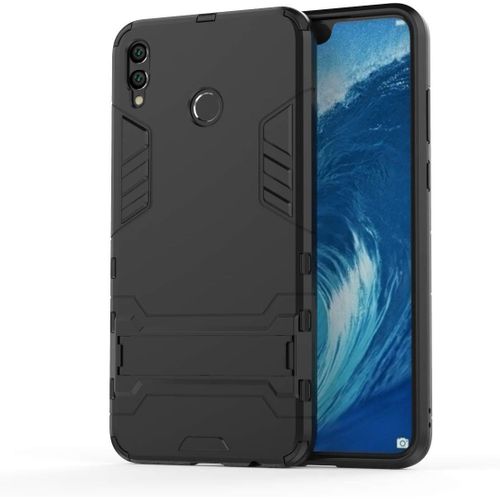 Honor 8x Max Coque, Avec Support De Téléphone Portable¿Structure Double Couche Anti-Poussière Et Antichoc¿Etui Housse Pour Honor 8x Max-Noir
