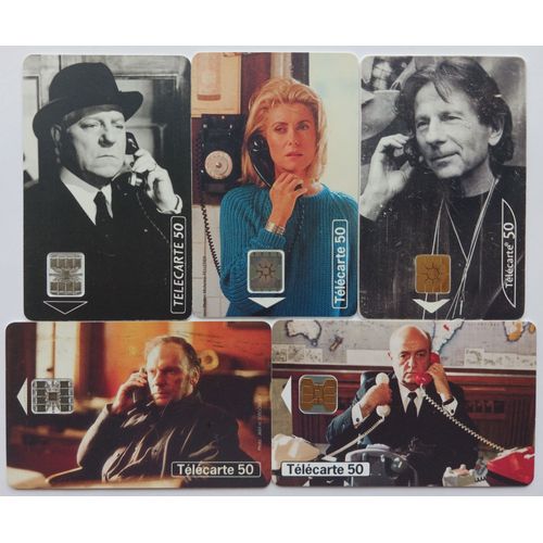 Collection Télécartes Téléphone Et Cinéma 5 Cartes