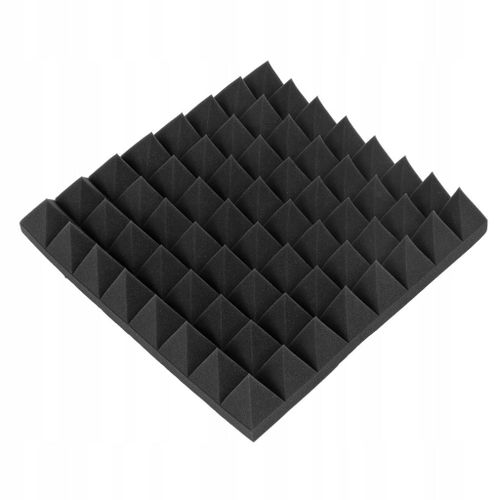 Mousse acoustique pyramidale efficacement compactée