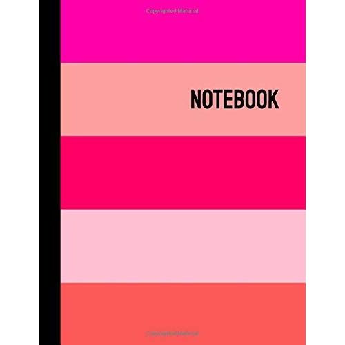 Notebook: Pink Cover Professional Design| Large (8.5 X 11 Inches) - 200 Lined Pages
