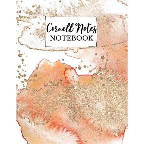 Cornell Notes Notebook: Note Taking System For School And University With Large College Ruled Lines And Cornell Note Paper