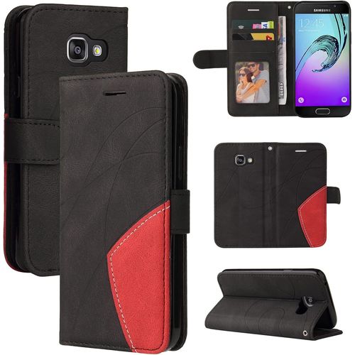Coque Pour Samsung Galaxy A310/A3 2016, Cuir Multifonction, Antivol,Pochette De Portefeuille,Fermeture Magnétique Flip Case Pour Samsung Galaxy A310/A3 2016 - Noir