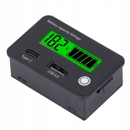 VOLTMÈTRE TESTEUR DE BATTERIE NUMÉRIQUE DC8-30V LCD