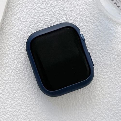 Étui De Montre Tpu Candy Color Pour Apple Watch Series 8/7 45mm-Bleu Foncé Bleu Foncé