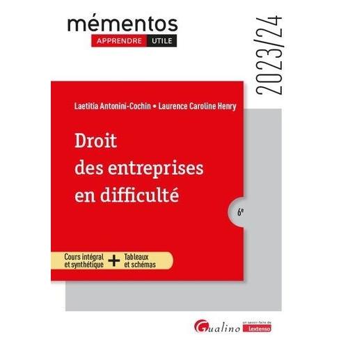 Droit Des Entreprises En Difficulté