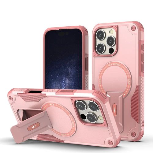 Étui Armor Invisible Magsafe Rose Pour Iphone 14 Pro - Chargeur Sans Fil