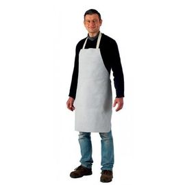 Tablier de soudeur à bavette en croûte de cuir de vachette - gris clair - 120 x 90 cm Coverguard