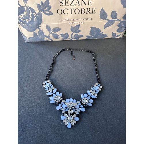 Collier Plastron Bleu