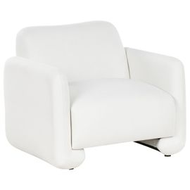 Fauteuil Saland Tissu Blanc