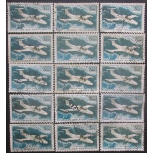 France Poste Aérienne N°39a X 15 Oblitéré