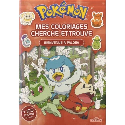 Mes Coloriages Cherche-Et-Trouve Pokémon - Bienvenue À Paldea + 100 Stickers En Cadeau !