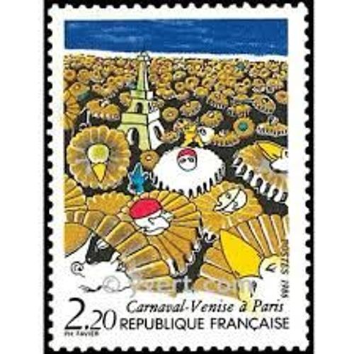 Carnaval Venise À Paris Année 1986 N° 2395 Yvert Et Tellier Luxe
