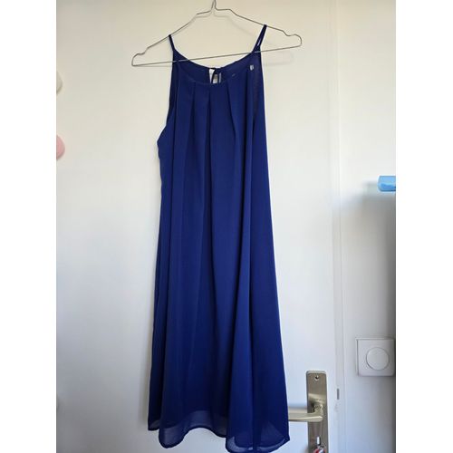 Robe Mi Longue Bleue Etam T38