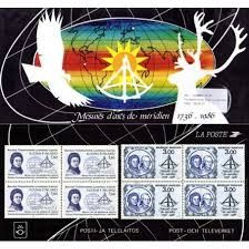 250ème Anniversaire Des Mesures D'arcs De Méridien Par Malpertuis En Laponie Émission Commune France/Finlande Pochette Souvenir N° 3 Année 1986 N° 2428 Yvert Et Tellier Luxe