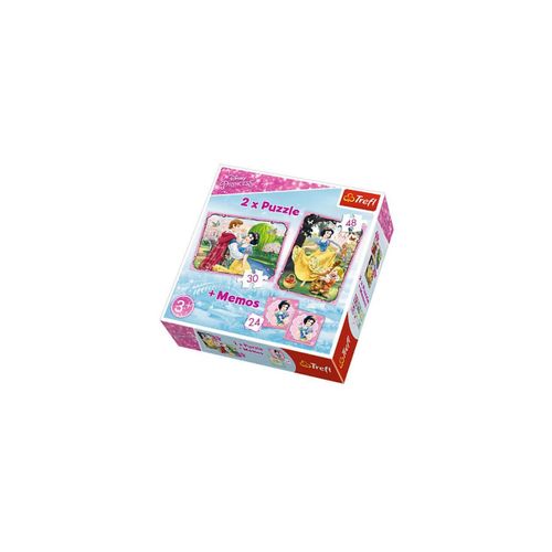 Puzzle Trefl - Princesse Disney + Mémo, 30/48 Pièces