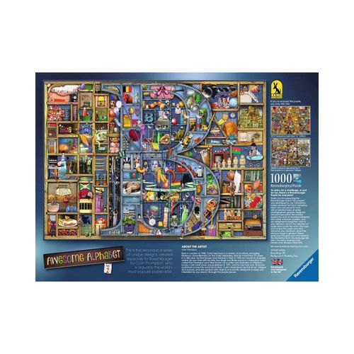 Puzzle Ravensburger - Colin Thompson : Alphabet Génial - B, 1000 Pièces