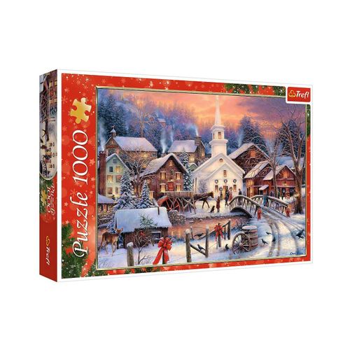 Puzzle Trefl - Noël Blanc, 1000 Pièces