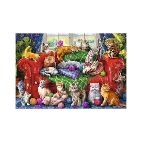 Puzzle 1500 Pièces Trefl - Chaton Sur Le Canapé