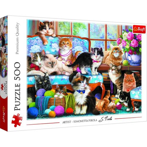 Puzzle 500 Pièces Trefl - Famille De Chats