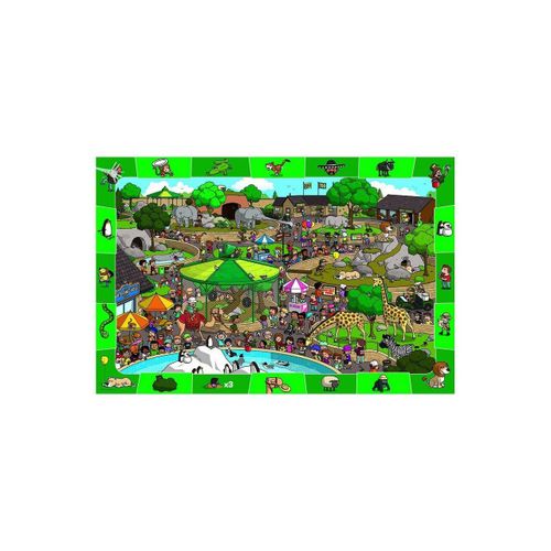 Puzzle Eurographics - Ein Tag Im Zoo, 100 Pièces