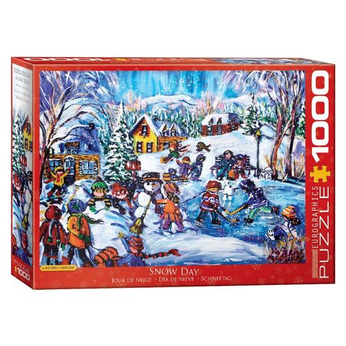 Puzzle Eurographics - Katerina Mertikas : Jour De Neige, 1000 Pièces