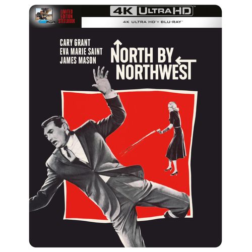 North By Northwest Steelbook [4k Ultra Hd] [1959] [Blu-Ray] [Region Free]