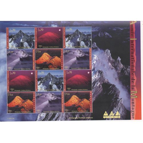 Nations Unies Timbre Année Internationale De La Montagne 2002