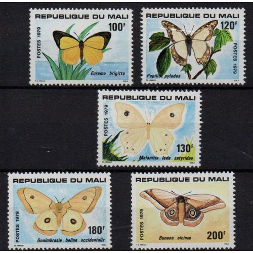 Mali Timbres Animaux : Les Papillons