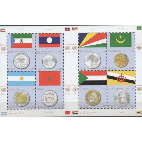 Nations Unies Timbre Les Drapeaux 2010