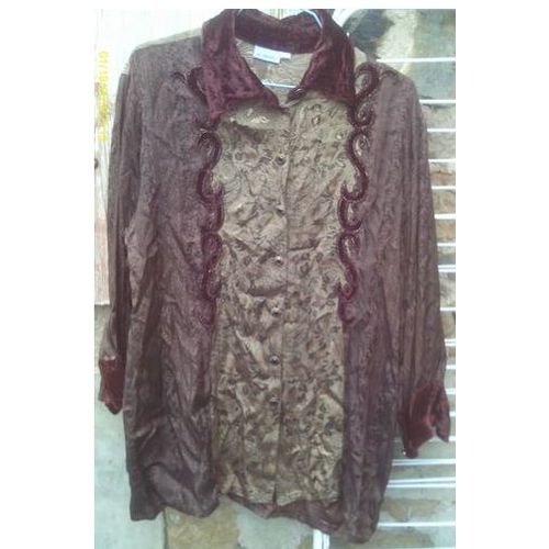 Vintage - Tunique - " 3 Suisses Le Chouchou " - Manches Longues - Viscose - Taille 38/40 - ( Petite Couture )