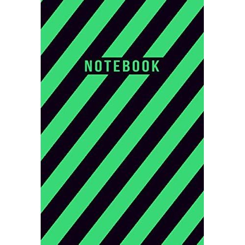 Notebook: Elegant Pink And Dark Purple Diagonal Striped Journal - Lined Journal & Diary For Writing And Taking Notes