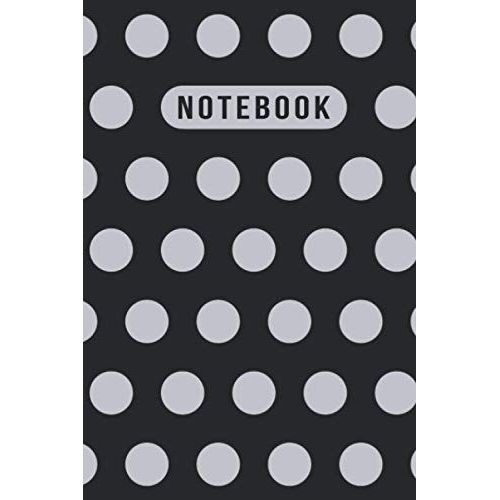 Notebook: Elegant Grey Green Turquoise Polka Dot Journal - Lined Journal & Diary For Writing Taking Notes