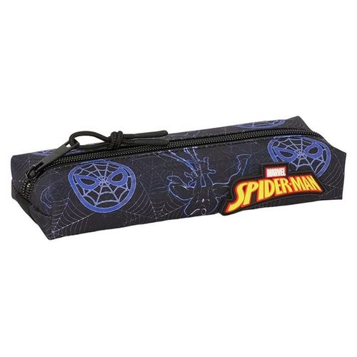 Safta - Trousse - Rectangular, With Elastic Band , 22 Cm - Spider Man "Attack