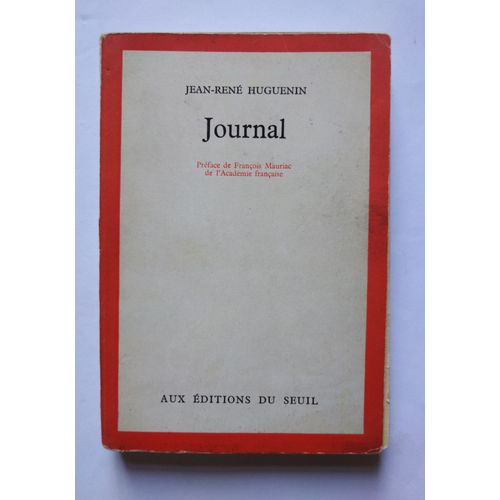 Jean-René Huguenin Journal 1964 Seuil