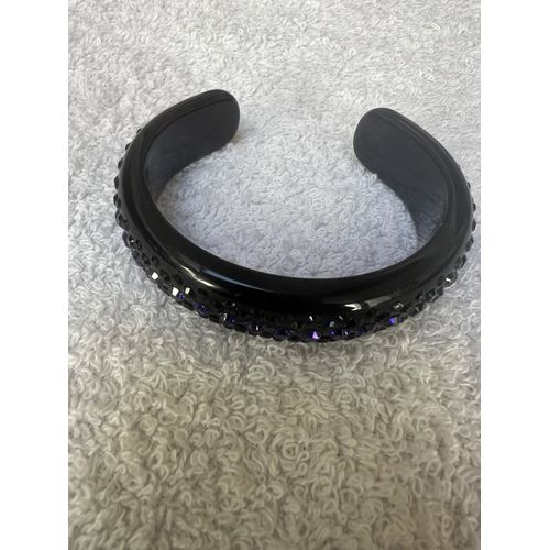 Bracelet Cristaluna Bellezza En Cristal Acrylique Noir